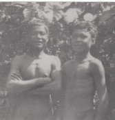 Georg Fritz, No. 057 Two Boys in Front of Plants 